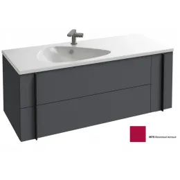 Модуль под раковину Nouvelle Vague 120х50,8х45,2 см, 2 ящика + 1 боковой ящик, малиновый матовый EB3036-M75 Jacob Delafon