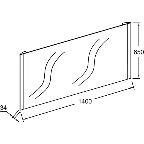 Зеркало 140х65 см, с подсветкой, с подогревом EB1476-NF Jacob Delafon