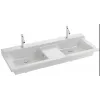 Мебельная раковина Soprano 140х54 см, отверстие для смесителя справа и слева, с керамической заглушкой слива EXJ112-00 Jacob Delafon