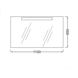 Зеркало Presqu'ile 110х65 см, с подсветкой EB1110-NF Jacob Delafon