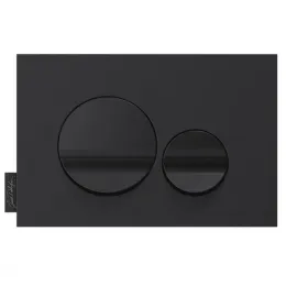 Клавиша смыва помятая коробка, матовый черный/глянцевый черный, пластик, механическая, черная E20859-7-BMT/У Jacob Delafon