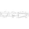 Акриловая ванна Odeon Up 160х90 см, левосторонняя, асимметричная E6065-00 Jacob Delafon