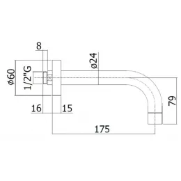 Излив Paffoni Light ZBOC041CR