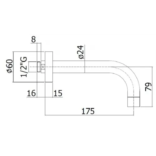 Излив Paffoni Light ZBOC041CR