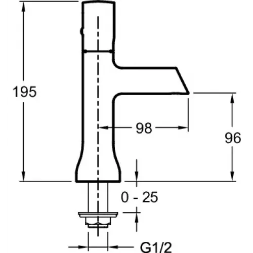Кран для раковины Toobi полированный никель E8967-BN Jacob Delafon