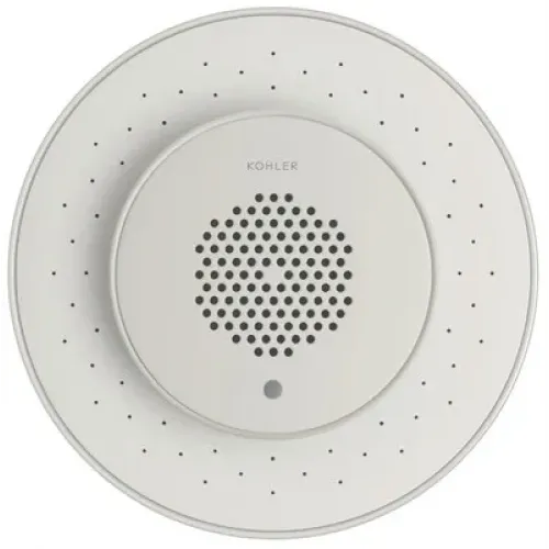 Лейка верхнего душа Moxie 13 см, round, хром / белый, без держателя 9245D-CP Jacob Delafon