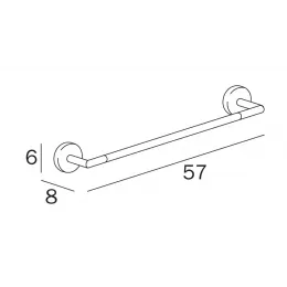 Полотенцедержатель INDA FORUM A3618BCR