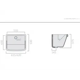 Раковина для прачечных GALASSIA ISIDE 2001