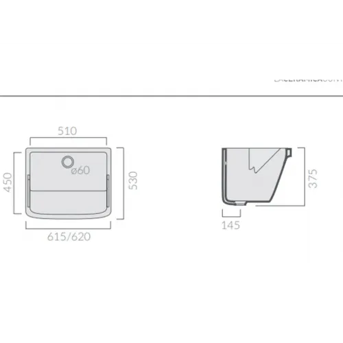 Раковина для прачечных GALASSIA ISIDE 2001