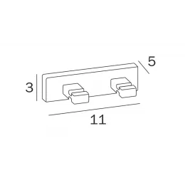 Крючок для ванной INDA LEA A1820BCR