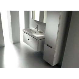 Модуль с раковиной Reve 80 см, 2 ящика, плавное закрытие, плавное закрытие, встроенные ручки, белый лак, подвесной монтаж E4803-00+EB1135-G1C Jacob Delafon