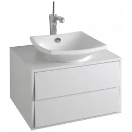 Комплект мебели для ванной Escale 60 см, белый блестящий, с подсветкой, подвесной монтаж E1325-00+EB761-G1C+EB1440-NF Jacob Delafon