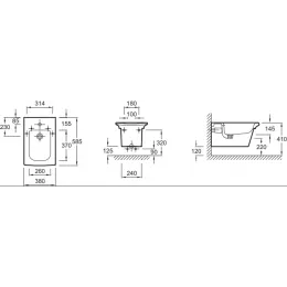 Биде Stillness 38х58,5 см, подвесное, крышка в комплекте E1304-00 Jacob Delafon