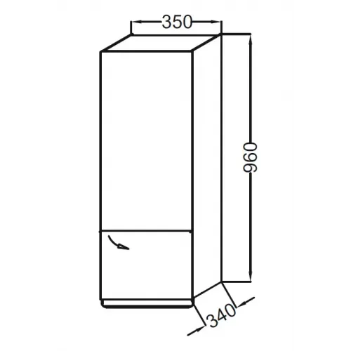 Шкаф Odeon Up 35х34х96 см, 1 ящик + 2 полки, шарниры справа, сине-зеленый матовый, с крючками и полотенцедержателем EB893D-M85 Jacob Delafon