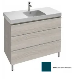 Модуль под раковину Odeon Up 102х48,5х73,8 см, 3 ящика, сине-зеленый матовый EB994-M85 Jacob Delafon