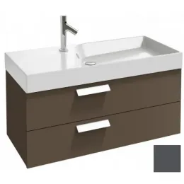 Модуль с раковиной Rythmik 100 см, серый антрацит блестящий, подвесной монтаж EXN112-Z-00+EB1304-442 Jacob Delafon