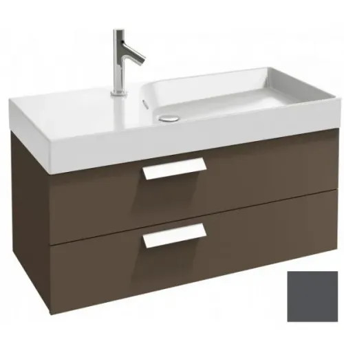 Модуль с раковиной Rythmik 100 см, серый антрацит блестящий, подвесной монтаж EXN112-Z-00+EB1304-442 Jacob Delafon