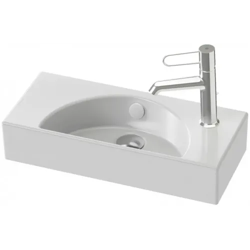 Подвесная раковина Odeon Rive Gauche 55х22,5х8,5 см, отверстие под смеситель справа, санфаянс EGO112-56-00 Jacob Delafon