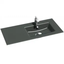 Мебельная раковина Vox 100х46 см, правосторонняя, серая глянцевая EB2102-DD2 Jacob Delafon
