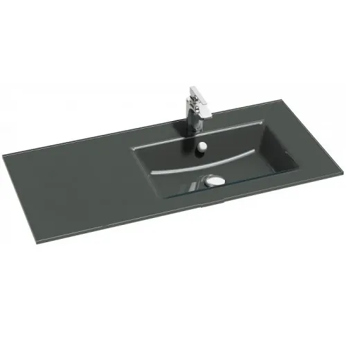 Мебельная раковина Vox 100х46 см, правосторонняя, серая глянцевая EB2102-DD2 Jacob Delafon