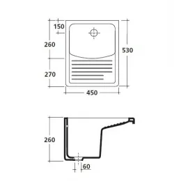 Раковина для прачечных GALASSIA MINERVA 2008