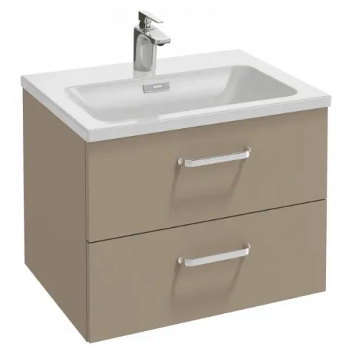 Модуль с раковиной Vox 60 см, черное дерево, изогнутые ручки, 2 ящика, без столешницы, подвесной монтаж EB2105-DD1+EB2080-R1-E15 Jacob Delafon