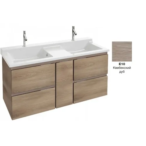 Модуль под раковину Soprano 136х53,5х63,5 см, квебекский дуб, 4 ящика и 1 внутренний ящик EB1335-E10 Jacob Delafon