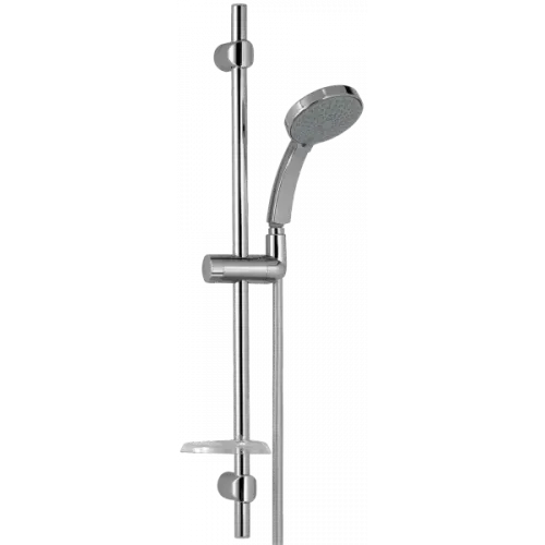 Душевой гарнитур Citrus со штангой, мыльницей, шлангом и лейкой, 5 режимов E12920-CP Jacob Delafon