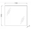 Зеркало Struktura 119х107 см, высокое EB1211-NF Jacob Delafon