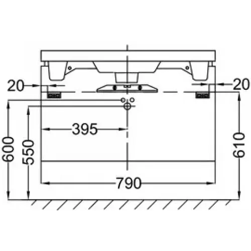 Модуль под раковину Reve 79х38х44,5 см, белый блестящий, 1 выдвижной ящик EB1131-G1C Jacob Delafon
