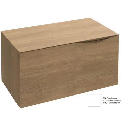 Тумба для ванной Stillness белый блестящий, 1 выдвижной ящик, подвесной монтаж 80,5х45 см EB2004-G1C Jacob Delafon