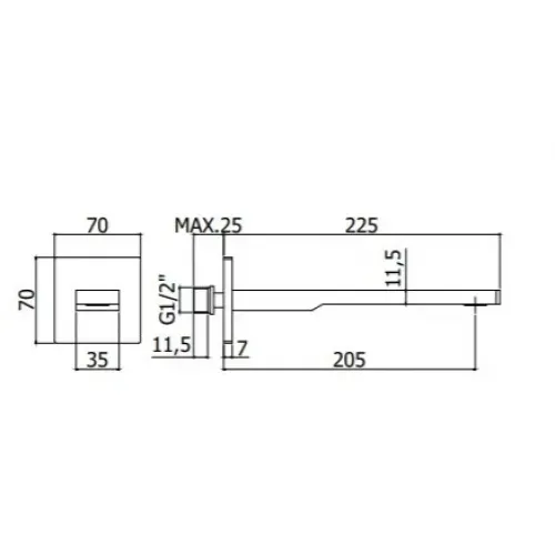 Излив Paffoni Tango ZBOC121CR
