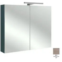 Зеркало 80х65 см, 2 двери, розетка, квебекский дуб, с подсветкой EB1364-E10 Jacob Delafon