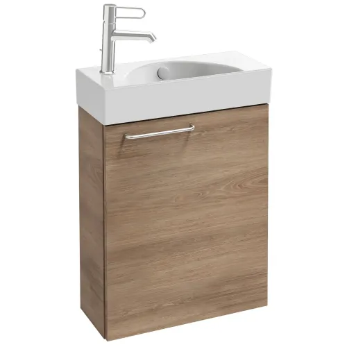 Модуль под раковину Odeon Rive Gauche 48,5х21,3х59,1 см, правосторонний, квебекский дуб, ручка хром EB2581D-R5-E10 Jacob Delafon