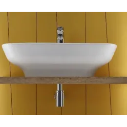 Подвесная раковина Struktura 45х35х12,8 см, с отверстием перелива, санфарфор EGH111-00 Jacob Delafon