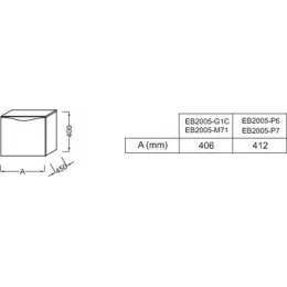 Тумба для ванной Stillness натуральный темный дуб, подвесной монтаж 41,2х45 см EB2005-P7 Jacob Delafon