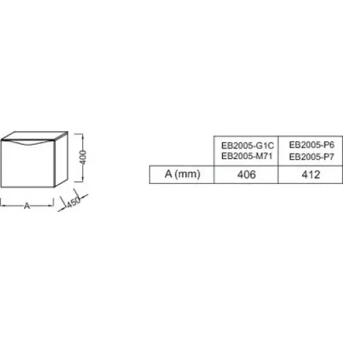 Тумба для ванной Stillness натуральный темный дуб, подвесной монтаж 41,2х45 см EB2005-P7 Jacob Delafon
