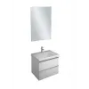 Комплект мебели для ванной Odeon Up 70 см, белый, без подсветки, с отверстием для смесителя, подвесной монтаж E4732-00+EB1082-NF+EB890-N18 Jacob Delafon