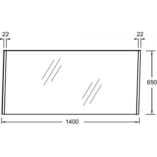 Зеркало Sherwood 140х65 см, состаренный дуб EB1839RU-P13 Jacob Delafon