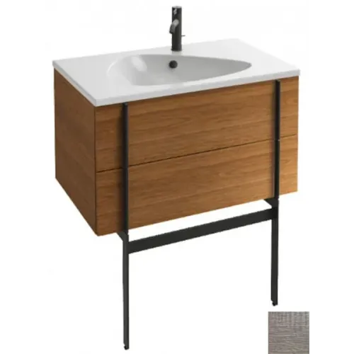 Модуль с раковиной Nouvelle Vague 80 см, фактурный дуб, подвесной монтаж EB3030-E73+EXAR112-Z-00 Jacob Delafon