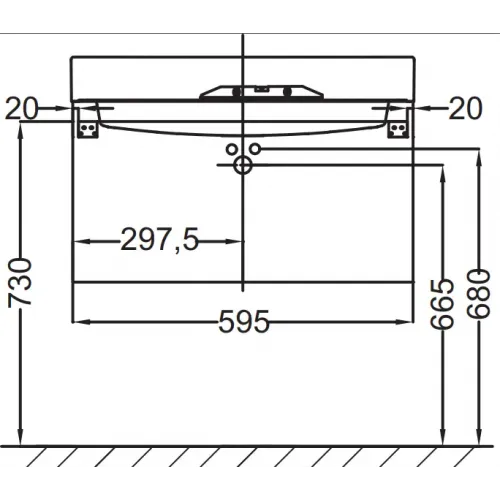 Модуль под раковину Rythmik 59,5х36х63,4 см, малиновый глянцевый, 3 выдвижных ящика EB1306-R3 Jacob Delafon