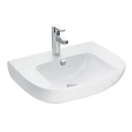 Подвесная раковина Odeon Up 56х45х13,5 см, с одним отверстием для смесителя, санфарфор E4737-00 Jacob Delafon