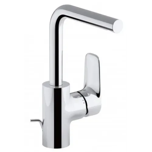 Смеситель для умывальника Aleo с высоким изливом, поворотный излив, с донным клапаном E98331-CP Jacob Delafon