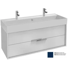 Модуль под раковину Vivienne 120х46х45 см, корпус белый глянцевый, фасад морской синий матовый EB1586-N18-M88 Jacob Delafon