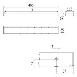 Рейлинг для аксессуаров INDA INDISSIMA BARRA A8883CNS