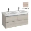 Модуль с раковиной Odeon Up 120 см, серый дуб, подвесной монтаж E4730-00+EB892-E71 Jacob Delafon