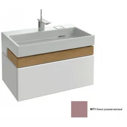Модуль под раковину Terrace 80х48х38 см, нежно-розовый матовый, верхний ящик из цельного дерева, система push-to-open EB1186-M71 Jacob Delafon