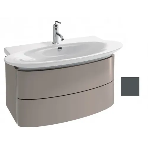 Модуль под раковину Presqu'ile 83х45х45 см, серый антрацит блестящий, 2 выдвижных ящика EB1104-442 Jacob Delafon