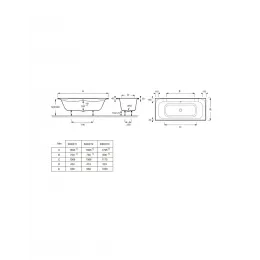 Акриловая ванна Doble 170х70 см E6D011-00 Jacob Delafon