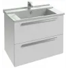 Модуль с раковиной Struktura 80 см, 2 ящика, белый, плавное закрывание, подвесной монтаж EXH112-00+EB1277-N18 Jacob Delafon
